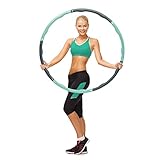 Ocean 5 Crazy Hoop Light Hula Hoop Reifen | 1,2 kg Hula Hoop Reifen Erwachsene mit Schaumstoff | Bauchtrainer zum Abnehmen | Hula Hoop mit Gewicht | Fitness Hula Hoop Reifen