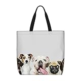 VACSAX Tragetasche für Damen, lustiger Hunde-Druck, Schultertaschen, lässige Handtaschen, Lustige Hunde, Einheitsgröße