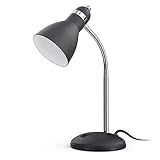 LEPOWER Schreibtischlampe aus Metall, augenschonende Tischlampe, Arbeitszimmerlampen mit flexiblem Schwanenhals für Schlafzimmer, Home Office