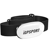 iGPSPORT HR40 Herzfrequenzmesser Wasserdichtes IPX7 Bluetooth & ANT + und Brustgurt Pulsuhren zum Laufen Radfahren Fitnessstudio kompatibel mit Garmin Polar Wahoo