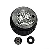 Yhenlovtt Mechanischer Bremsknopf für Angelrolle, mit internem Sound, für ABU 3/3,5/4/P5 Baitcast-Rolle, Aluminiumlegierung, mechanische Bremsschraube, 10 Farben erhältlich (schwarz)