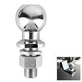 Anhängerkupplungskugel 50mm 3.5t Kugelkopfbolzen Gerade Ackerschiene Ø25mm Schraube,Kugelkopf Ackerschiene Kugelkopf Für Ackerschiene Bis 3.5 Tonnen, Ackerschiene Kupplungskugel