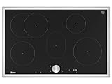 NEFF T58STF1L0, N 90, Induktionskochfeld, autarkes Glaskeramik-Kochfeld 80 cm breit, Twist Pad, Home Connect, Smart Hood Automatic, Powerstufe, aufliegend, Schwarz