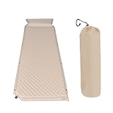 Sanfoelek Automatische Aufblasbare Eine Matratze, Verdickte Bodenmatte, Tragbares Campingzelt, Ein Bett, Selbstaufblasend mit OW Aufbewahrungstasche für Home Office Outdoor Camping Strand