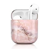 Newseego Hülle Kompatibel mit AirPod 1 & 2, Stylisches Glänzendes Marmor AirPods Hülle Harter PC Vollschutz Airpods Hülle Tragbare Stoßfeste Hülle für AirPods 1 & 2 Ladehülle.