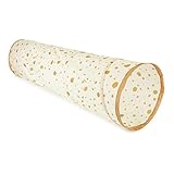 Bieco XXL Krabbeltunnel Dots ab 1 Jahr | 180 x 46 cm | Spieltunnel Kind und Baby | Farbenfroh | Tunnel Kinder | Spielzelt | Hundetunnel | Hunde Spieltunnel |Krabbeltunnel Baby