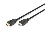 DIGITUS HDMI-Kabel - HDMI 2.0 - 1m - UHD 4k 60Hz - vergoldete Kontakte - kompatibel mit TV, Beamer, Monitor - Schwarz