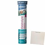usy Bundle für sanotact Elektrolyte Aktiv 20 Brausetabletten ohne Zucker (82g Dose) + usy Block