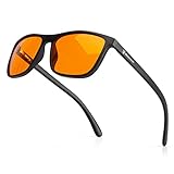 Bloomoak-99% Blaulicht-blockierende Brille-Gaming-Brille-blendfrei-Anti-Ermüdung-geeignet für Bildschirme, Spiele, Fernseher, Mobiltelefone (Bernstein - 99% - Schwarzer Rahmen)