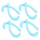 Homoyoyo 4 Paare Maskenband Verlängerungshaken aus Transparentem Silikon Schmerzfrei und Druckmindernd Leichtes Maskenzubehör für Alltag Praktische Maskenhalter in Blau