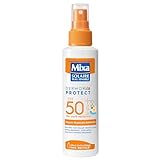 Mixa Sonnenspray für empfindliche Haut – Schutz LSF 50+ UVA, UVA, UVB – empfindliche Kinderhaut – wasserfest – sandbeständig – hypoallergen, ohne Duft – 150 ml