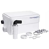 Aquamatix Duscha Duschpumpe 250W Hebeanlage Kompakte Abwasserpumpe, Haushaltspumpe 10m Vertikale Pumpentfernung 135L/min für Duschen, Waschbecken 2 Zuläufe