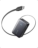 Anker Nano Powerbank,10.000mAh Externer Akku mit 70cm Anker InstaCord Einzugskabel, 45W Max Kompakter Akku, Smart-Display, für iPhone 16, iPad, Galaxy, Pixel und mehr