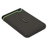 Transcend 2TB StoreJet 25M3 USB 3.1 tragbare Festplatte robust, stoßfest, kompakt und leicht mit blitzschnellen Geschwindigkeiten und Ein-Knopf-Backup-Funktion Eisengrau - TS2TSJ25M3
