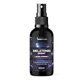 Melatonin Spray - Hochdosiert - 10fach - Mit 6 Pflanzenextrakten - 200 Tage + Vitamin B1 und B6 - Vegan & natürlich - Baldrian, Lavendel, Passionsblume - 30ml