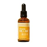 Vitamin D3 + K2 Tropfen - Unterstützt Knochen, Immunsystem & Gefäße - Leicht einzunehmen & gut verträglich - Hochwertiges Öl für optimale Aufnahme - Ohne Zusatzstoffe (3er Pack)