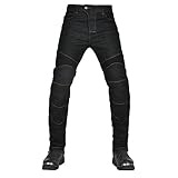 ZarufT Rider Motorradhose Herren Jeans Textil Motorrad Hose mit Protektoren 4 X Schutzausrüstung (Noir,XL)
