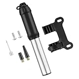 Sosoport Minipumpe Fahrrad Luftpumpe Reifenpumpe Reifeninflator Mini-Luftpumpe Basketball-Luftpumpe Fahrradpumpe aufblasbare Pumpe Hochdruckpumpe Aluminiumlegierung