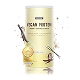 VETAIN Vegan Protein Pulver Vanille - 21g Protein pro Portion - 600g - Aus 5 pflanzlichen Proteinquellen - Ohne Allergene & Zuckerzusätze - laborgeprüft & produziert in Deutschland