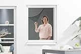 empasa Fliegengitter Fenster Magnet 'DELUXE' Insektenschutz Magnetfenster mit professioneller Magnet-Klick-Befestigung und Magnetstreifen in 100 x 120 cm und 130 x 150 cm