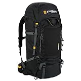 Journext Backpacker Rucksack NOVA 60+10L / Trekkingrucksack perfekt fürs Reisen/Rucksack Backpacking/Frontloader und Toploader/Backpacking Rucksack Damen und Herren/Reiserucksack 70l