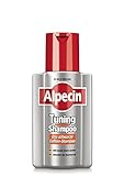 Alpecin Tuning-Shampoo - 1 x 200 ml - Das schwarze Coffein-Shampoo für graue Haare | Kräftige Farbpigmente halten dunkle Haare dunkel