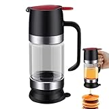 Honigspender ohne Tropfen, Honigspender aus Glas, Honigtopf aus Glas für 9 oz transparenter Honigbehälter, Ahornsirupspender, Honigflaschen für Zuhause, Annive