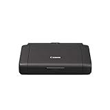 Canon PIXMA TR150 mobiler Drucker mit Akku (WLAN, Cloud, AirPrint, 4.800 dpi x 1.200 dpi, Highspeed USB Typ C, OLED-Display, Tintenstrahldrucker), schwarz