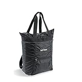 Tatonka Rucksacktasche Market Bag 22l - Leichte Einkaufstasche / Shopper mit verstaubaren Rucksackträgern und Reißverschluss - als Tasche oder Rucksack verwendbar - 22 Liter (schwarz)