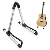 TNOMSNO Gitarrenständer Universal, Gitarrenständer für Akustikgitarren Gitarren Ständer Universal Tragbarer Aluminiumlegierung Gitarrenhalter für Akustikgitarre Elektro E-Gitarre Bassgitarre