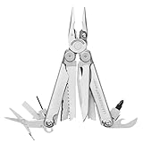 Leatherman Wave+ Multi-Tool - 18-in-1 Hochleistungs-Edelstahlwerkzeug mit Klingen, Zangen und Drahtschneidern - Camping Zubehör - Edelstahl, mit Nylon Holster