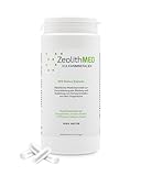 Zeolith MED Detox-Kapseln, Medizinprodukt, hochdosiert, hochwirksam ultrafein 9µm, Apothekenqualität, Entgiftung von Schwermetallen, 100% Zeolith-Klinoptilolith, Entgiftungskur mit Vulkanmineralien