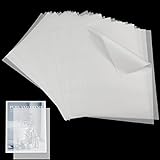 100 Stück Transparentpapier, Suofuolef A4 210X 297mm Pauspapier für Skizzieren, Pausieren, Verpacken, Zeichnen