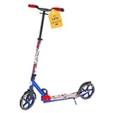 Best Sporting Scooter Erwachsene I klappbarer Roller mit Ständer I Union Jack - weiß I hochwertiger City-Roller für Erwachsene I Tretroller mit Rollengröße 205 mm I ergonomischer Lenker