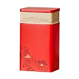 Limtula Kompakte Teedose aus Weißblech, traditionelle chinesische Kultur, kompakte Tee-Aufbewahrungsdose, Versiegelung, Tee-Aufbewahrungsbox für jede Einstellung chinesischer Teedose
