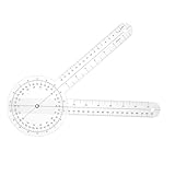 ​​Schmiege Winkelmesser,PVC Medizin Goniometer,Körperdimension Gradmesser,Verstellbarer Winkel,Universal-Winkelmesser mit Skala Lineal,Winkelmessung Lineal,Arm Messen Lineal,Ruler für Physiotherapi​​