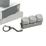 Generisch Mini Mechanical Switch Clicker Keychain, Portable Keyring with Tactile Sound for Stress Relief and Focus, Fun Fidget Accessory for Car Keys Office Bag Wallet or Travel Use