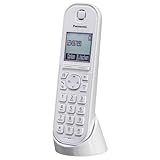 Panasonic KX-TGQ200GW DECT IP-Telefon (schnurlos, CAT-iq 2.0 kompatibel, Freisprechmodus, Anrufersperre, Eco-Plus, digitales Telefon) weiß, único