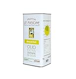 Le Fascine Delicato - 100% italienisches DELICATE Pugliese Olivenöl extra vergine kalt extrahiert 100% hergestellt aus provenzalischen Ogliarola- und Leccino-Oliven (5 Liter Dose)