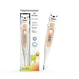 scala Digitales Fieberthermometer SC 44 flex Speed Eisbär, weiß, Kinder und Babys