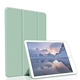 Figair Hülle für iPad Mini 5 (2019 Modell), Weicher TPU Rückseite Ultradünn Leicht Smart Schutzhülle, Auto Schlafen/Wecken Hülle für iPad Mini 5. Generation A2133/A2124/A2126, Grün