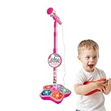 Gesangsspielsets- Kindermikrofon, Singendes Spielzeug | Kindermikrofon Mit Ständer,singendes Spielzeug Mit Verstellbarer Höhe - Smart Connection Singspielzeug Mit Licht, Geschenk Für Kinder