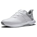 FootJoy Herren Prolite Golfschuh, Weiß/Grau, 42.5 EU
