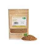 FRISAFRAN | Bio ganzer goldener Leinsamen 200g | Ganzer Leinsamen goldener | Superfood | goldenes Leinen | Leinsamen | Fettsäuren | Natürliche | Omega 3 | Vegan Glutenfrei | Leinsaat | ungemahlener