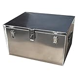 GMBAYUE Werkzeugbox Alu, Wasserfeste Deichselbox, Transportbox, Werkzeugkiste für Wohnmobile, Geländefahrzeuge, Anhänger und Lkws(70x40x40cm/27.5x15.5x15.5in)