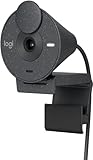 Logitech - Brio 300 USB-C-Webcam 1920 x 1080p mit Datenschutzverschluss, automatische Lichtkorrektur – Graphit (erneuert)