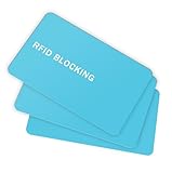 9toa RFID-blockierende Karte – 3 Stück, kontaktloser NFC-Kreditkartenausweis, sicher, Bankkarte, Reisepass, gesamte Brieftasche, Geldbörse, Schutz, Blocker-Schutz (3 Stück, Blaugrün), Blaugrün/3