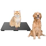 Große Hundewaage XL Digitale Tierwaage Gewichtsmessung Für Haustiere Bis 100 kg Haustierwaage Extra leicht Flach Pfotenfreundliche Glas Oberfläche 3 Wiegemodi Für Kleintiere 65*45CM Genauigkeit ±10g