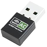 USB-WiFi-Adapter, 600 Mbps Dualband 2,4/5,8 GHz, kein Treiber erforderlich, Mini-WLAN-Stick, Dual-Band 5,8 GHz/2,4 GHz Antenne für Windows 11/10/8/7/XP, kabellos (Mini)