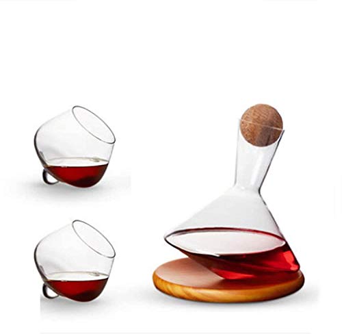 TYAGY Wein Dekanter Becher Set Kristall Luxus Weinspender High-End-Haushalt Wein Dekanter